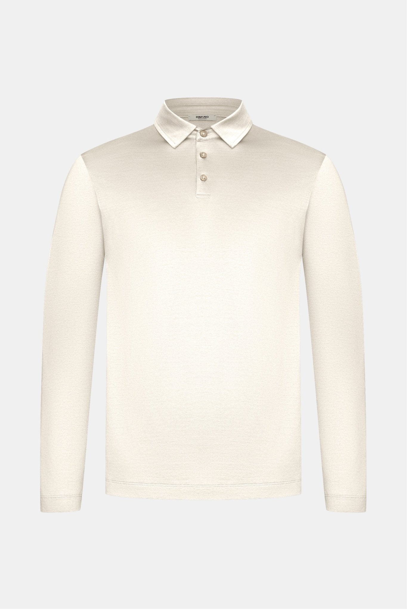 Sandstone Beige Long Sleeve Polo Shirt - Stylish Comfort & Versatility Homme8 Polo's
