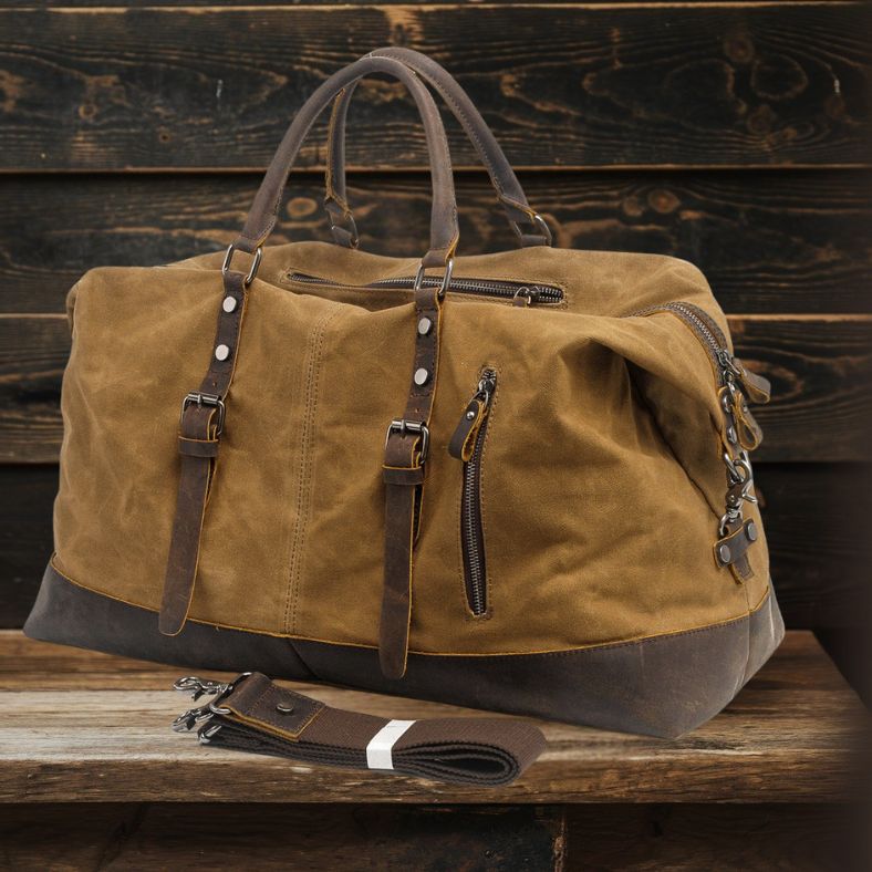 Seattle Canvas Duffle Bag - Durable, Stylish & Versatile Travel Companion Homme8 waxed canvas duffle bag