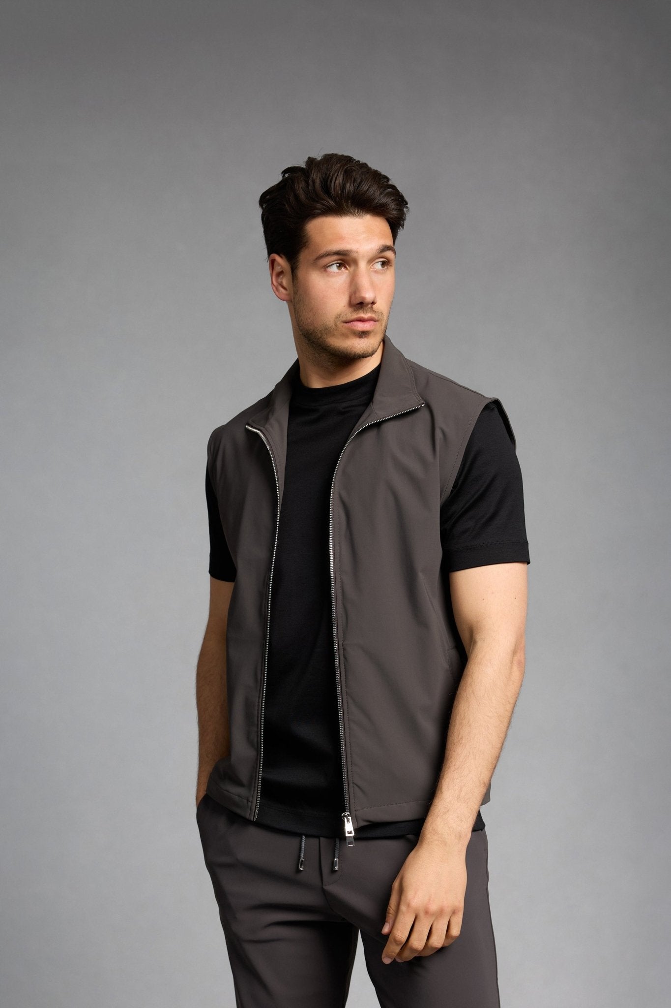 Slate Grey Tech Gilet - Stylish, Versatile & Functional Outerwear Homme8 Gilet