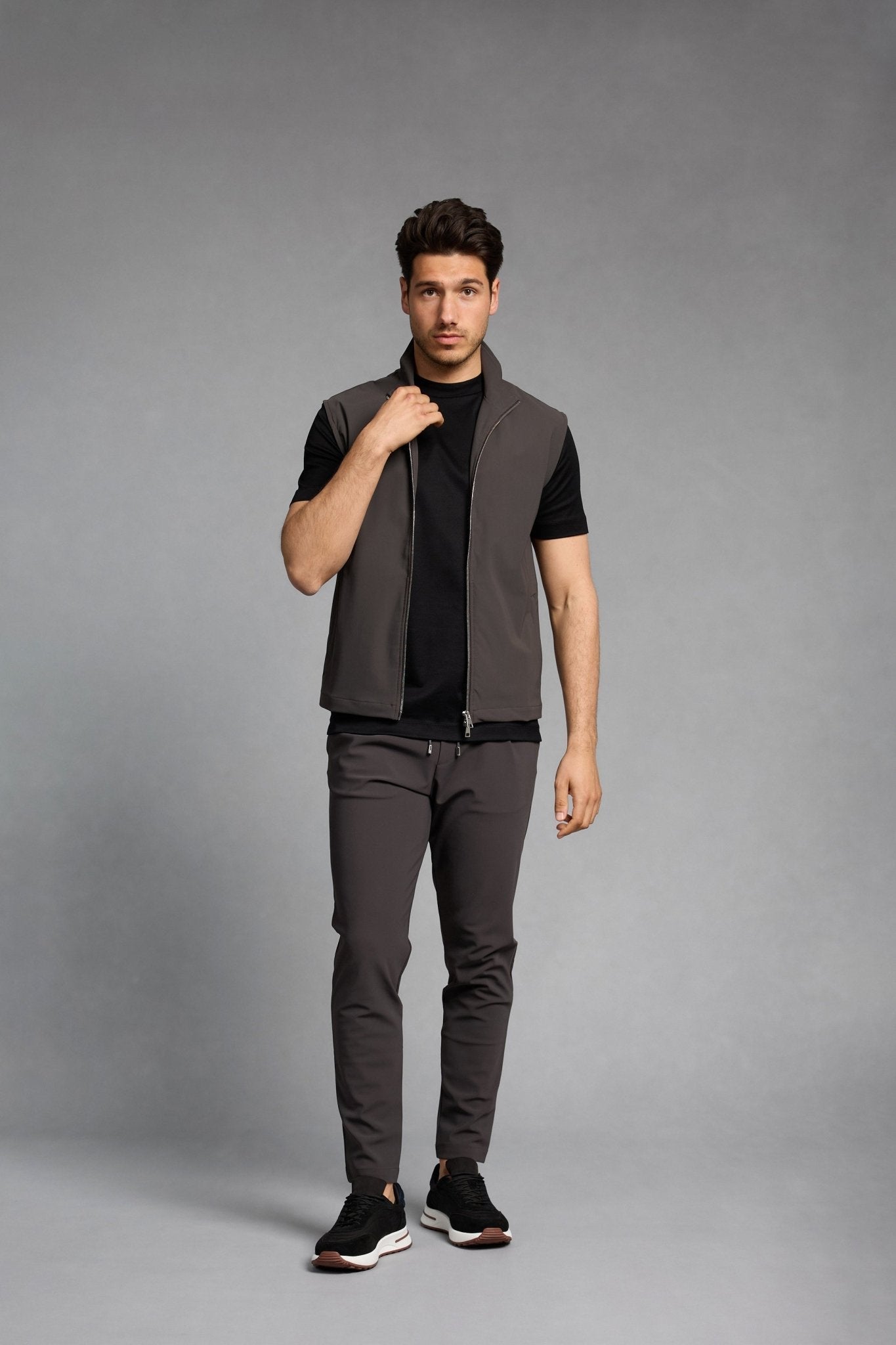Slate Grey Tech Gilet - Stylish, Versatile & Functional Outerwear Homme8 Gilet