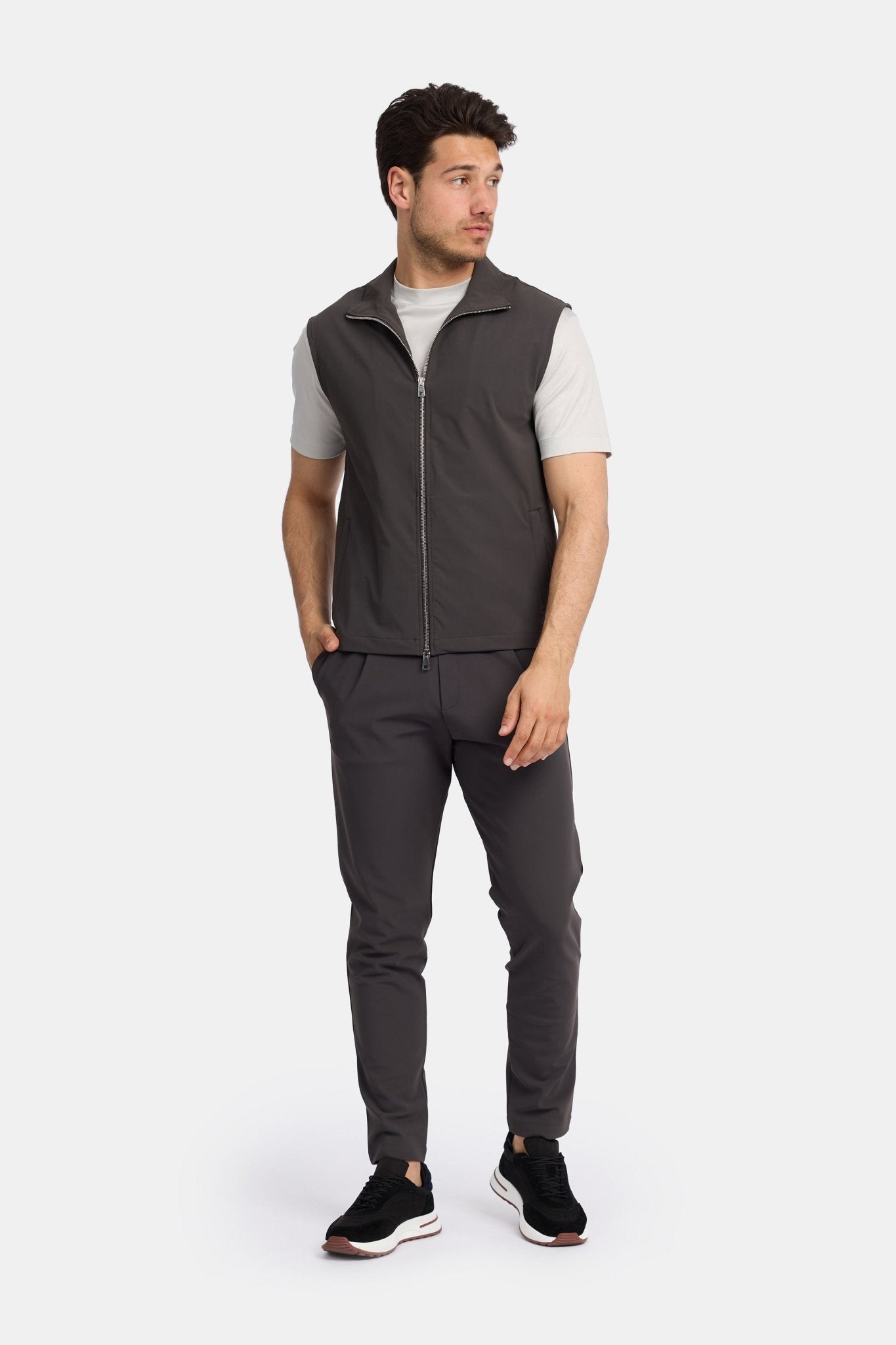 Slate Grey Tech Gilet - Stylish, Versatile & Functional Outerwear Homme8 Gilet