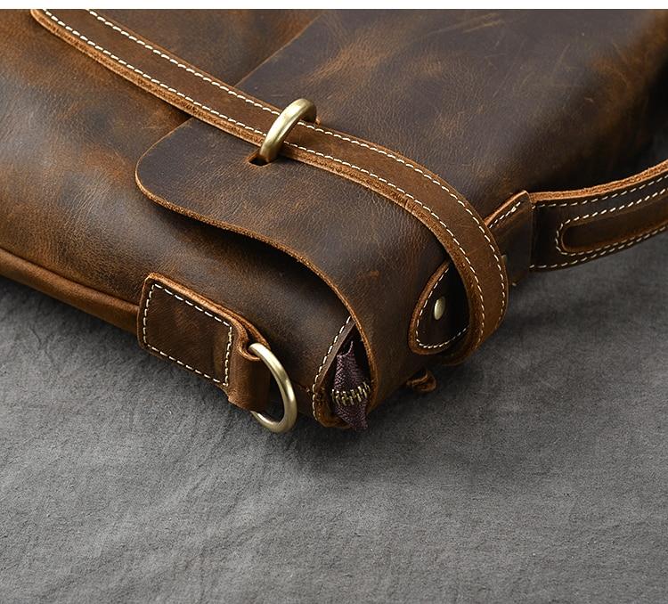 Stylish Brown Leather Handbag YPRES - Durable & Chic Design Homme8 luxury handbag