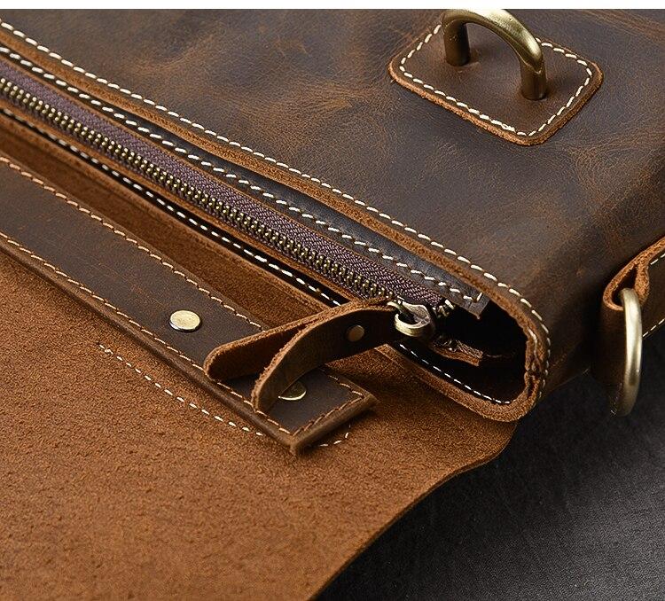 Stylish Brown Leather Handbag YPRES - Durable & Chic Design Homme8 luxury handbag