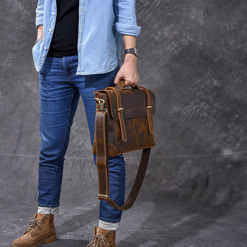 Stylish Brown Leather Handbag YPRES - Durable & Chic Design Homme8 luxury handbag
