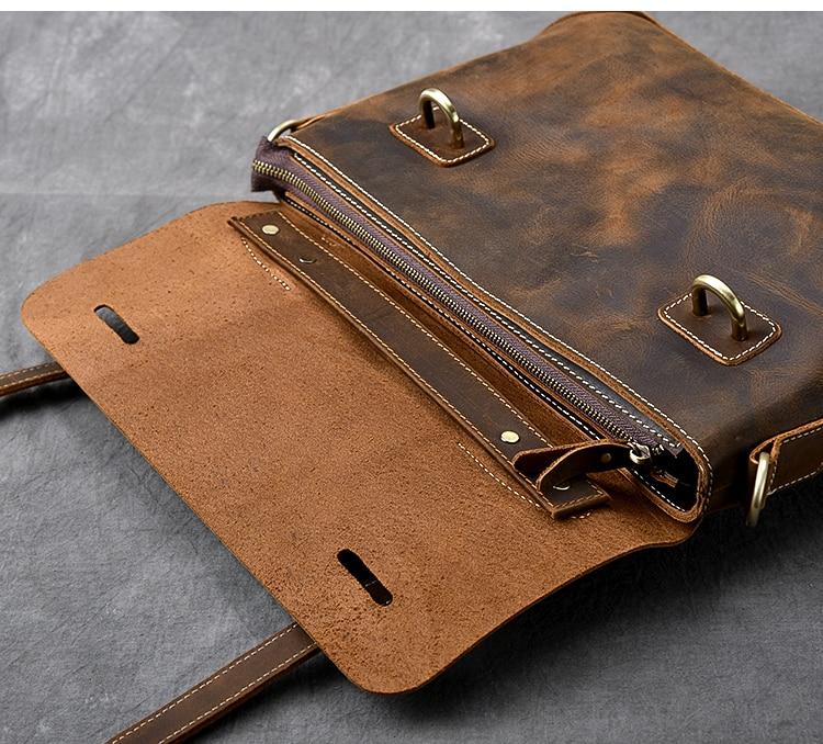 Stylish Brown Leather Handbag YPRES - Durable & Chic Design Homme8 luxury handbag