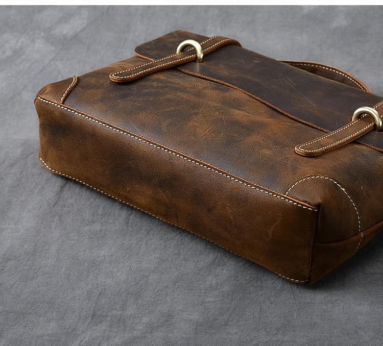 Stylish Brown Leather Handbag YPRES - Durable & Chic Design Homme8 luxury handbag