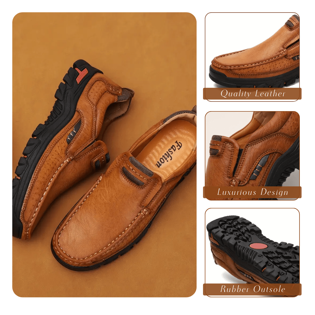 Stylish Men's Loafers with Elegant Stitching - Carl Collection Homme8