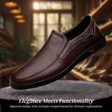 Aiden Casual Leather Slip-On Shoes - Comfort & Style Redefined