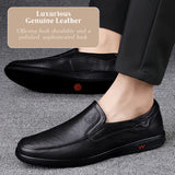 Aiden Casual Leather Slip-On Shoes - Comfort & Style Redefined