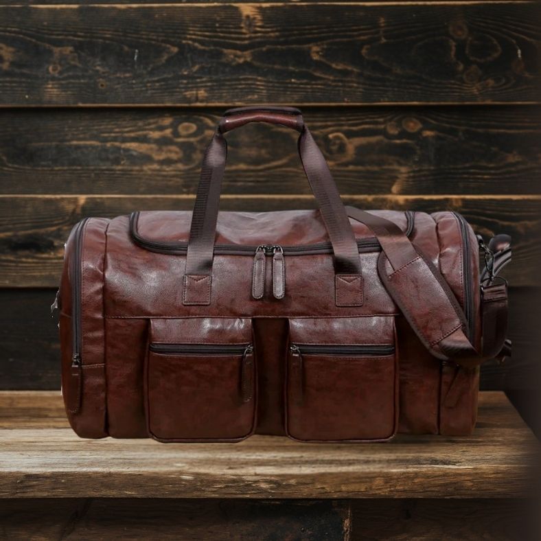 Archer Men's Leather Travel Bag | Stylish & Durable Weekender Homme8 