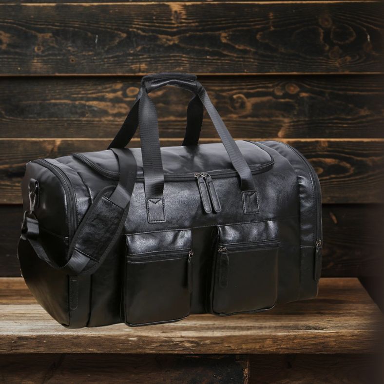 Archer Men's Leather Travel Bag | Stylish & Durable Weekender Homme8 