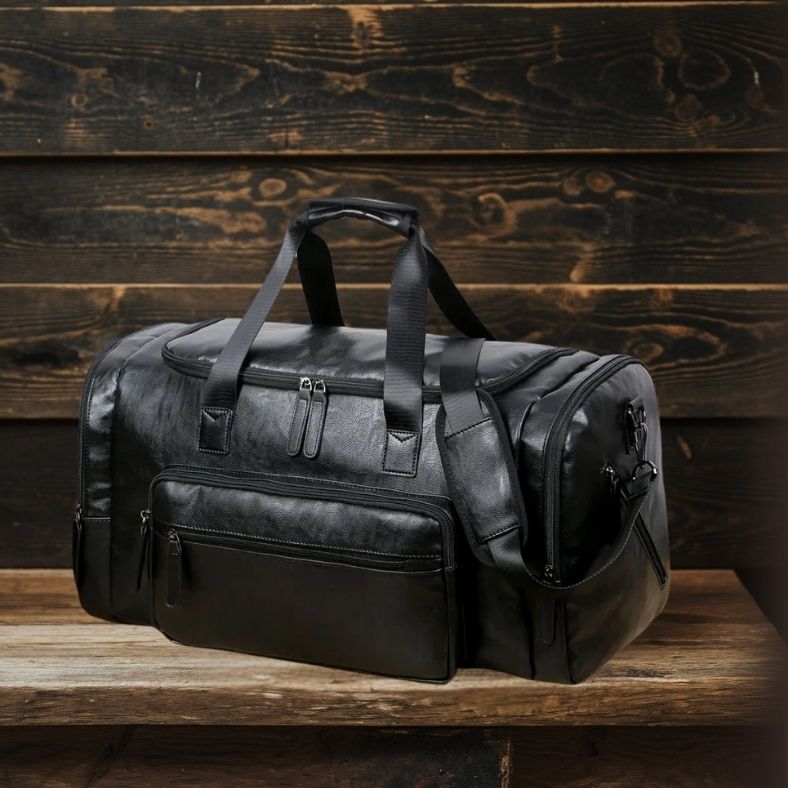 Archer Men's Leather Travel Bag | Stylish & Durable Weekender Homme8 