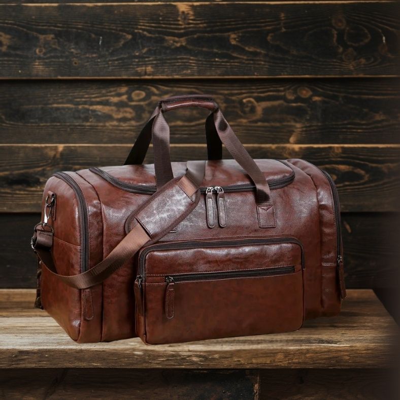 Archer Men's Leather Travel Bag | Stylish & Durable Weekender Homme8 