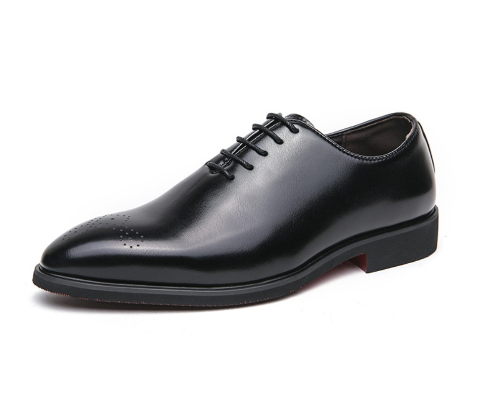 Ashton Cow Leather Oxford Shoes - Premium Plain Toe Design Homme8 
