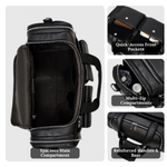 CHARLEROI Black Leather Duffle Bag - Stylish & Durable Travel Companion Homme8 leather duffle bag