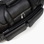 CHARLEROI Black Leather Duffle Bag - Stylish & Durable Travel Companion Homme8 leather duffle bag