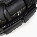 CHARLEROI Black Leather Duffle Bag - Stylish & Durable Travel Companion Homme8 leather duffle bag