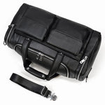 CHARLEROI Black Leather Duffle Bag - Stylish & Durable Travel Companion Homme8 leather duffle bag