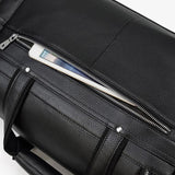 CHARLEROI Black Leather Duffle Bag - Stylish & Durable Travel Companion Homme8 leather duffle bag