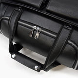 CHARLEROI Black Leather Duffle Bag - Stylish & Durable Travel Companion Homme8 leather duffle bag