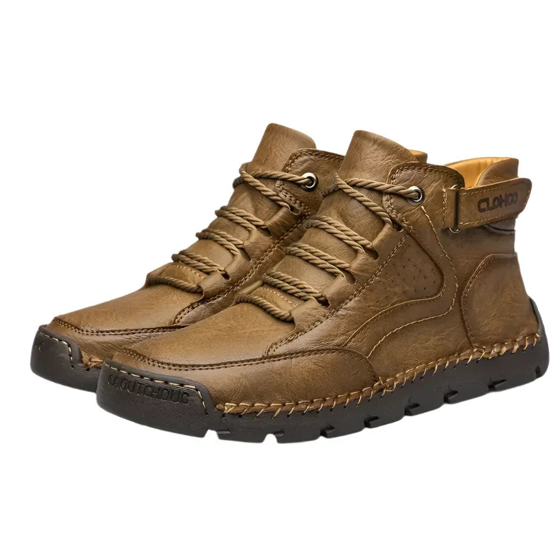 Charles Orthopedic PU Leather Hiking Shoes - Comfort & Durability Homme8 