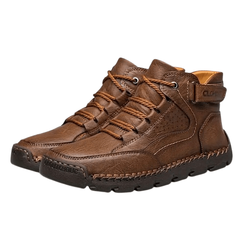 Charles Orthopedic PU Leather Hiking Shoes - Comfort & Durability Homme8 