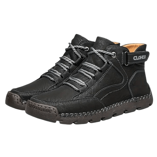 Charles Orthopedic PU Leather Hiking Shoes - Comfort & Durability Homme8 
