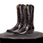 Christoffer High Heel Pointed Toe Leather Boots - Chic Elegance Homme8 