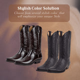 Christoffer High Heel Pointed Toe Leather Boots - Chic Elegance