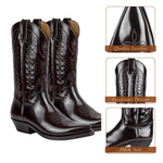 Christoffer High Heel Pointed Toe Leather Boots - Chic Elegance Homme8 