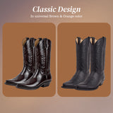 Christoffer High Heel Pointed Toe Leather Boots - Chic Elegance