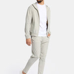 Cloud Grey Hooded Tech Suit - Stylish Comfort & Performance Homme8 Trainingspak