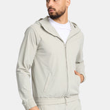 Cloud Grey Hooded Tech Suit - Stylish Comfort & Performance Homme8 Trainingspak