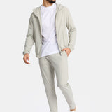 Cloud Grey Hooded Tech Suit - Stylish Comfort & Performance Homme8 Trainingspak