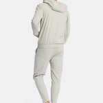 Cloud Grey Hooded Tech Suit - Stylish Comfort & Performance Homme8 Trainingspak