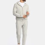 Cloud Grey Hooded Tech Suit - Stylish Comfort & Performance Homme8 Trainingspak