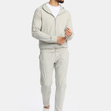Cloud Grey Hooded Tech Suit - Stylish Comfort & Performance Homme8 Trainingspak