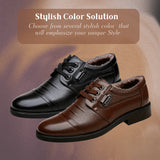 Cozy Non-Slip Rubber Sole Lace-Up Shoes with Plush Lining