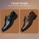 Cozy Non-Slip Rubber Sole Lace-Up Shoes with Plush Lining