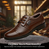 Cozy Non-Slip Rubber Sole Lace-Up Shoes with Plush Lining