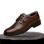 Cozy Non-Slip Rubber Sole Lace-Up Shoes with Plush Lining Homme8 