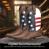 Custom American Flag Cowboy Boots - Western Style Enthusiasts