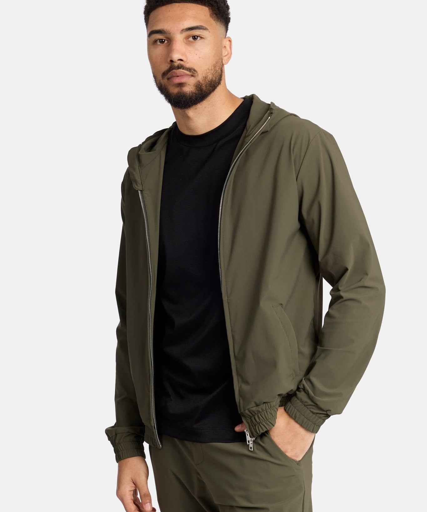 Dark Green Hooded Tech Vest - Stylish, Functional & Versatile Homme8 Trainingspak