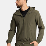 Dark Green Hooded Tech Vest - Stylish, Functional & Versatile Homme8 Trainingspak