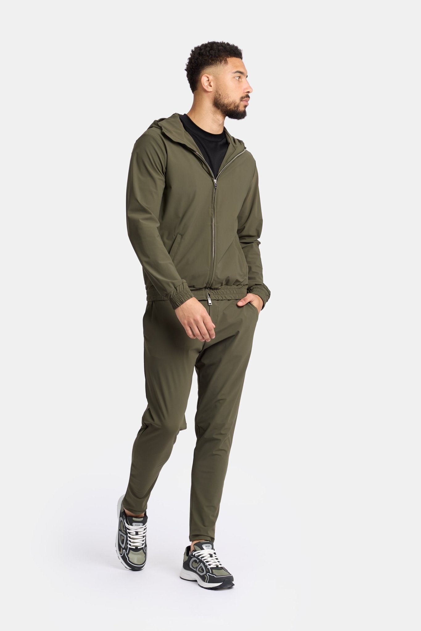Dark Green Hooded Tech Vest - Stylish, Functional & Versatile Homme8 Trainingspak