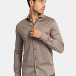 Desert Taupe Formal Shirt - Elegant, Versatile & Comfortable Homme8 Overhemden