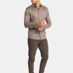 Desert Taupe Formal Shirt - Elegant, Versatile & Comfortable Homme8 Overhemden
