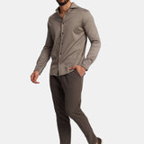 Desert Taupe Formal Shirt - Elegant, Versatile & Comfortable Homme8 Overhemden