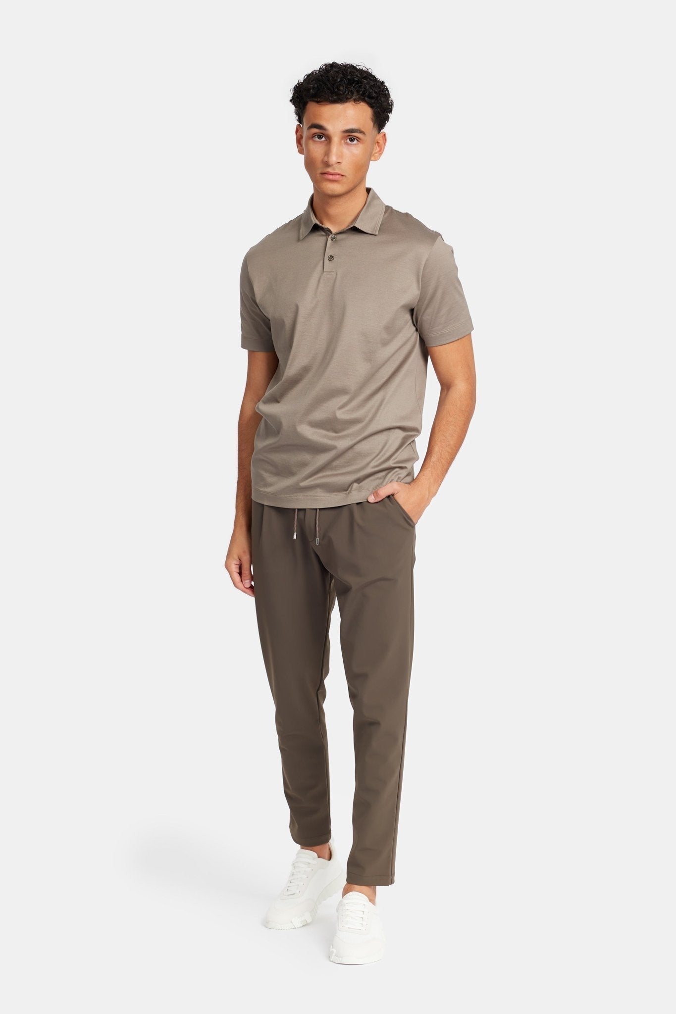 Desert Taupe Polo Shirt - Stylish Comfort for Every Occasion Homme8 Polo's