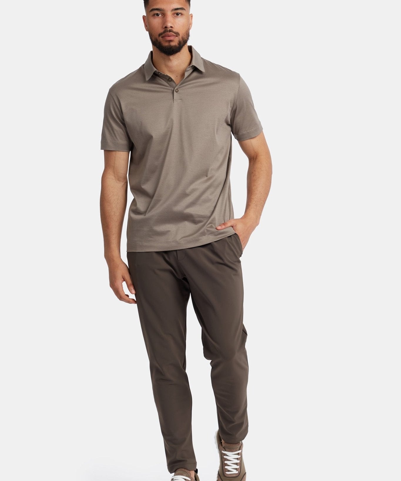 Desert Taupe Polo Shirt - Stylish Comfort for Every Occasion Homme8 Polo's